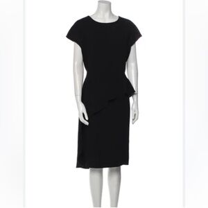 Rickie Freeman for Teri Jon asymmetric ruffle dress 13335